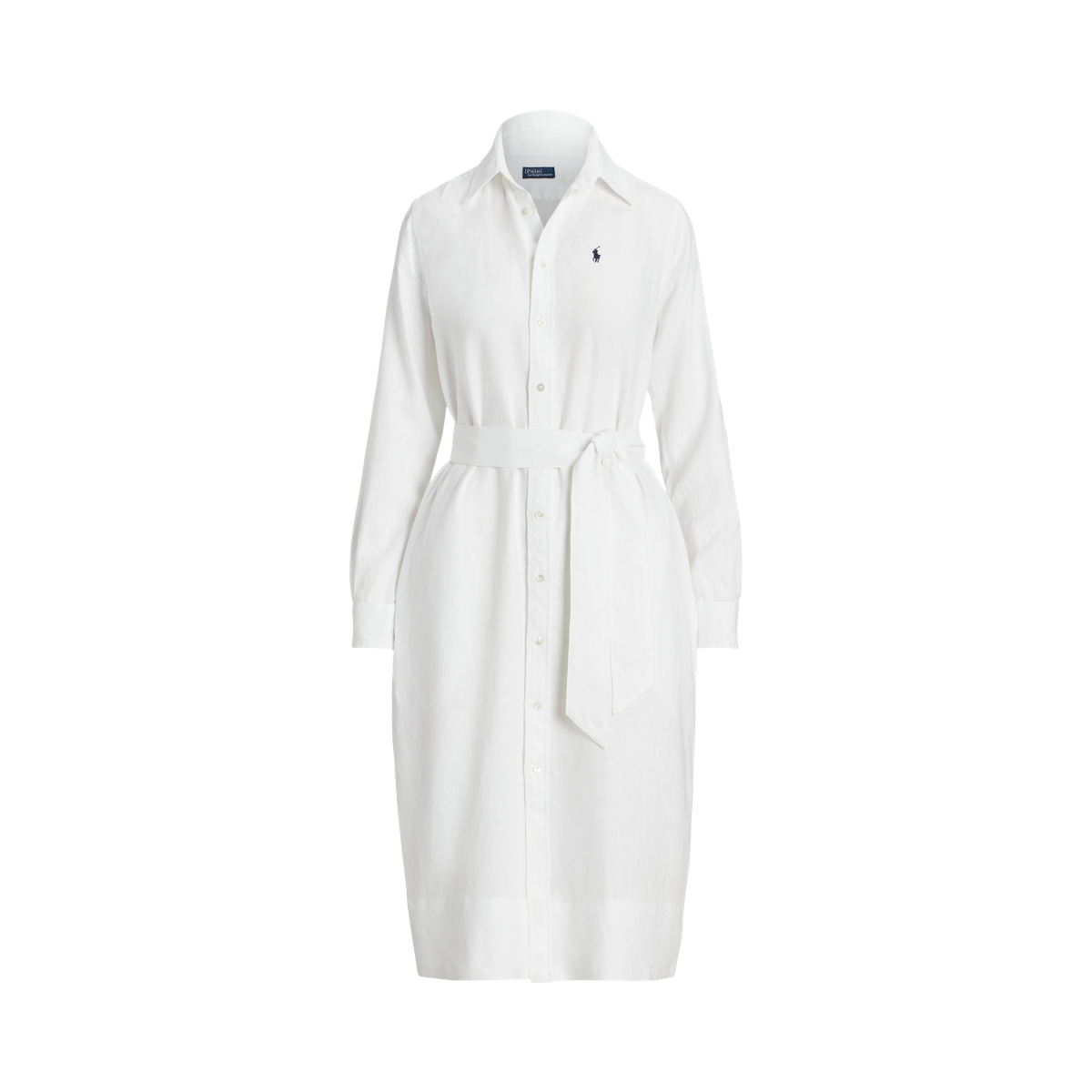 【Ralph Lauren】Belted Linen Bubble-Sleeve Shirtdress ワンピ Lauren Ralph Lauren Women's Belted Linen Bubble-Sleeve