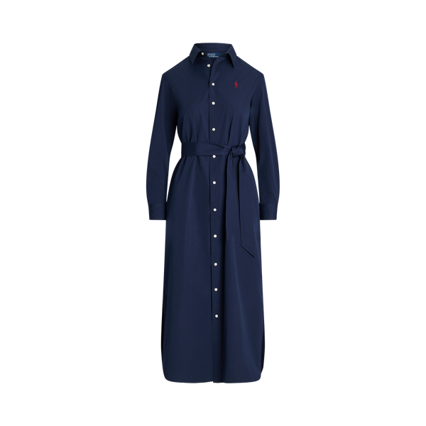Belted Cotton Midi Shirtdress