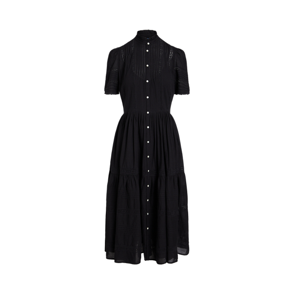 Ruffle Trim Cotton Voile Dress Polo Ralph Lauren 1
