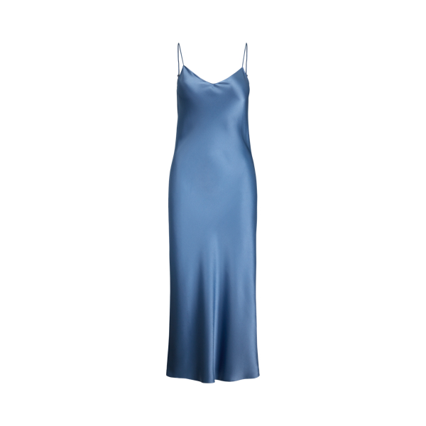 Robe nuisette mi-longue en satin Polo Ralph Lauren en 1