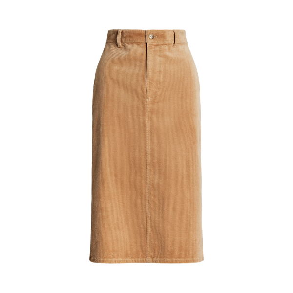 Corduroy Pencil Midi Skirt