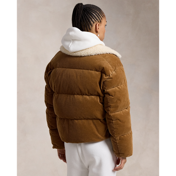 Quilted Corduroy Down Jacket for Women Ralph Lauren PA