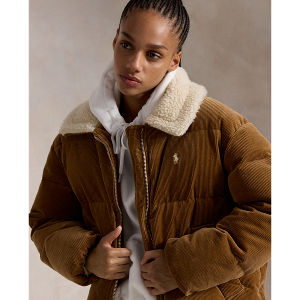 Ralph lauren corduroy down jacket online