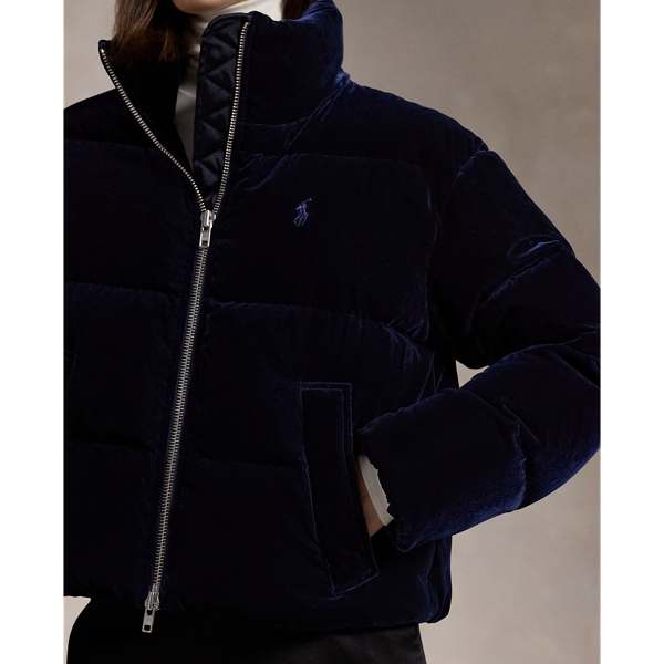 Velvet Quilted Down Jacket for Women Ralph Lauren IL