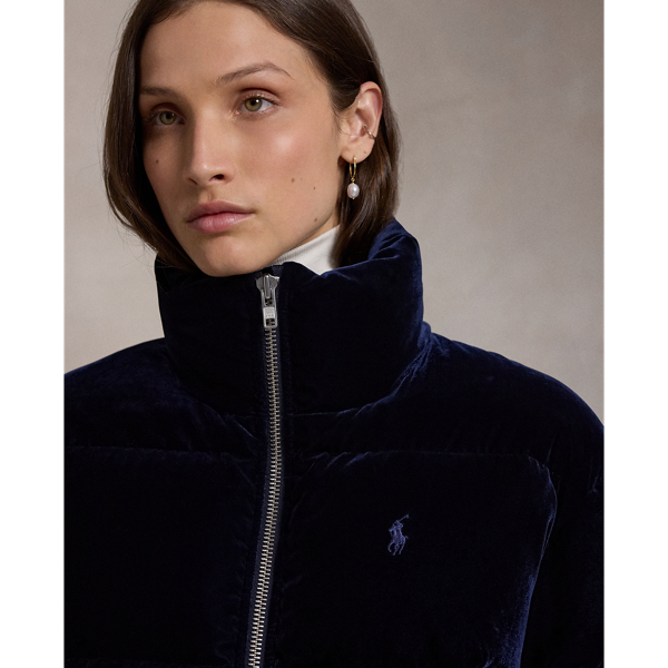 Velvet Quilted Down Jacket for Women Ralph Lauren SA