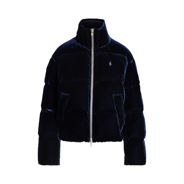 Velvet Quilted Down Jacket