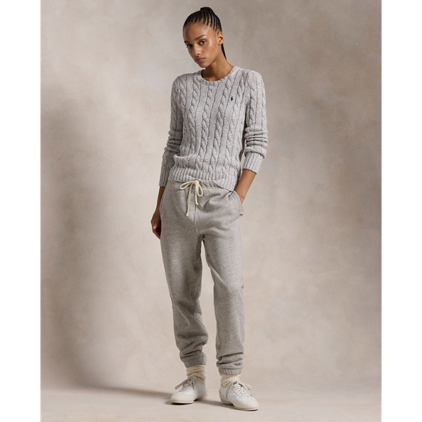 ★★POLO RALPH LAUREN★★ W Cable Knit Cotton Crewneck Sweat Cable-Knit Cotton Crewneck Sweater | Ralph Lauren