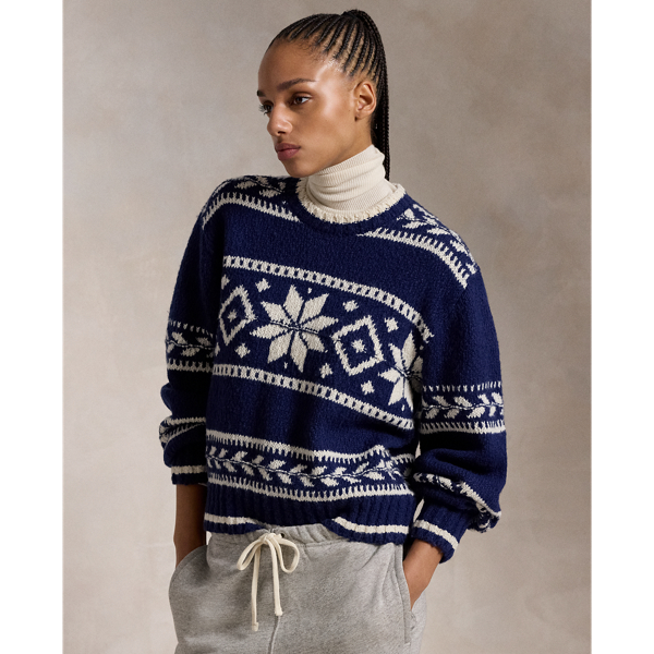 Snowflake Cotton-Wool Sweater