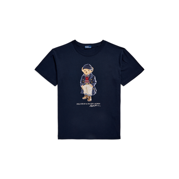 Polo Bear Logo Cotton Jersey T Shirt