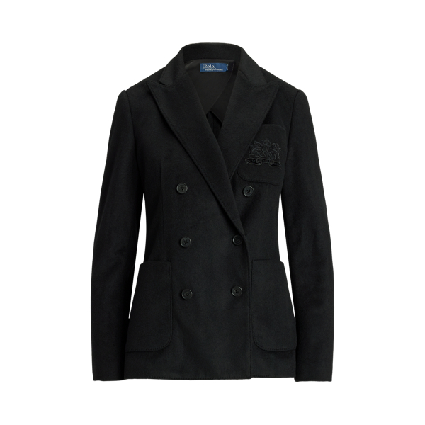 Logo Crest Brushed Blazer