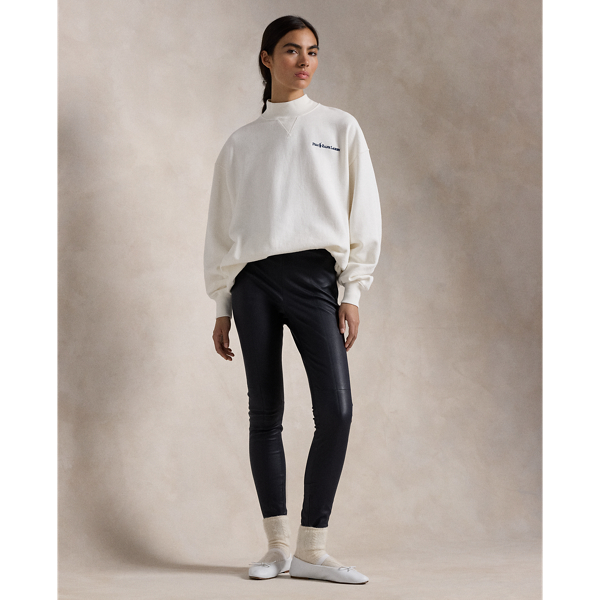 Logo Fleece Mockneck for Women | Ralph Lauren® EC