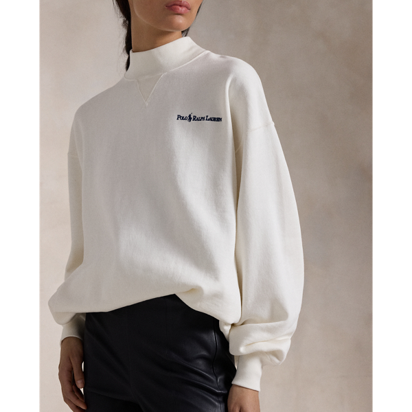 Logo Fleece Mockneck for Women | Ralph Lauren® EC