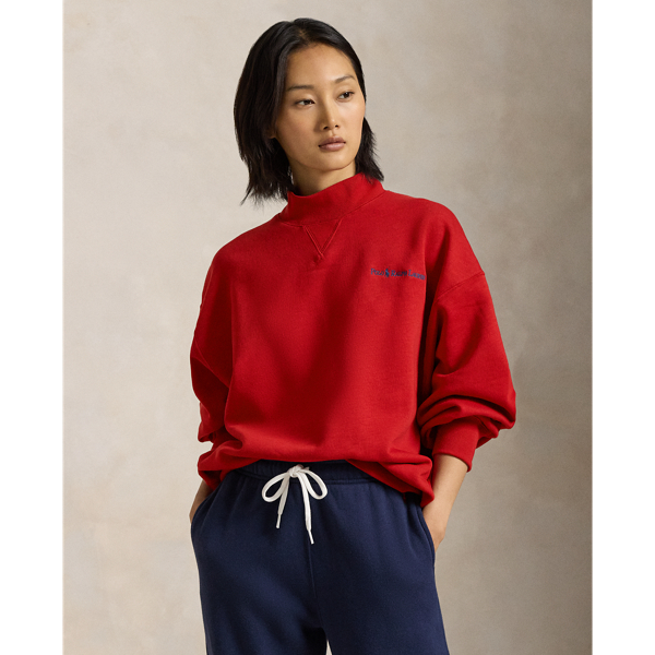 Polo neck sweatshirt sale