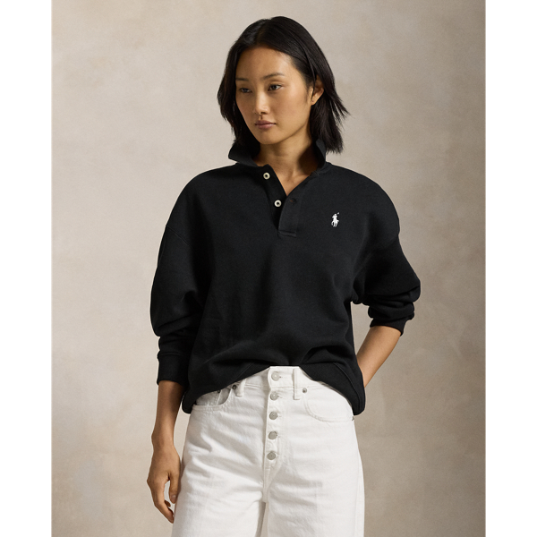 Polo Collar Fleece Pullover for Women Ralph Lauren IE