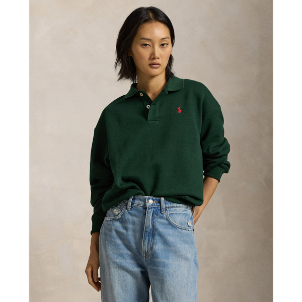 Polo Collar Fleece Pullover for Women Ralph Lauren IL