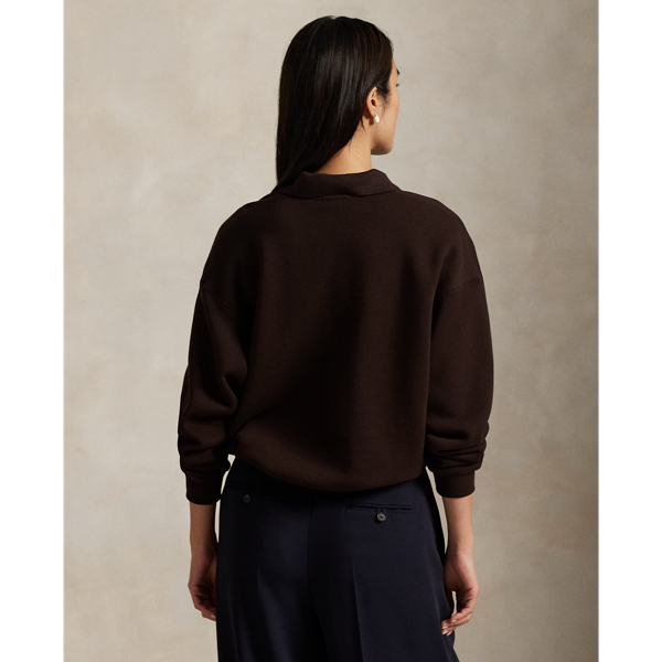 Fleecepullover mit Polokragen Polo Ralph Lauren in Circuit Brown 5