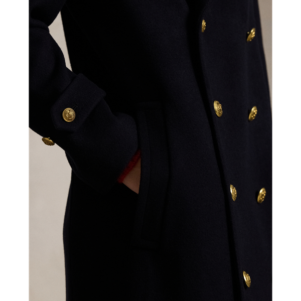 Wool Melton Long Coat for Women Ralph Lauren UK