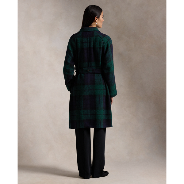 Plaid green coat hotsell