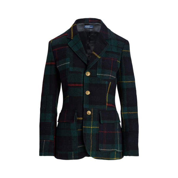 Ralph lauren tartan blazer best sale