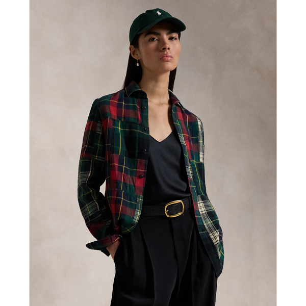 Ralph lauren patchwork flannel online