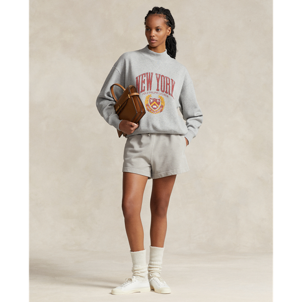 Logo Crest Fleece Mockneck
