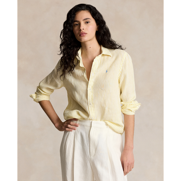 Ralph lauren striped womens shirt on sale