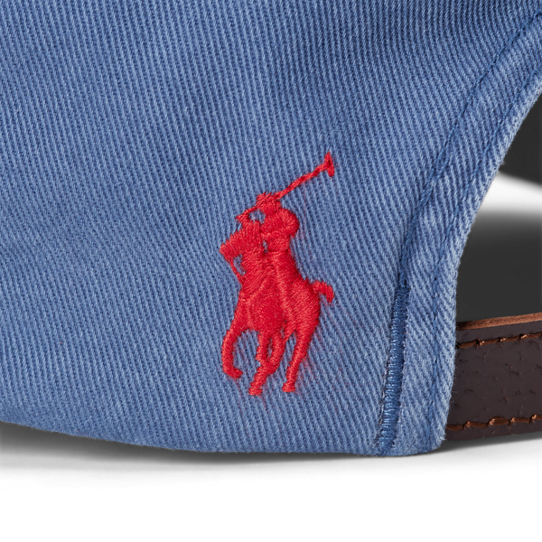 Casquette brodée d'un drapeau en sergé Polo Ralph Lauren en Marine clair 4