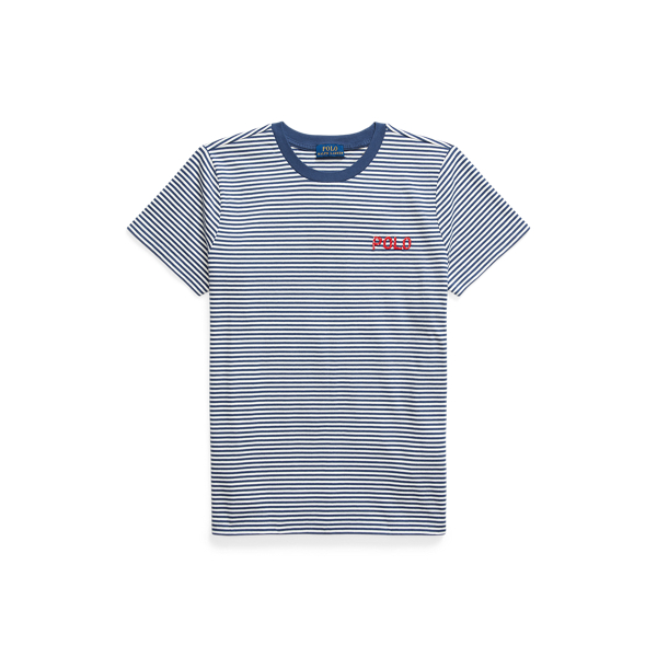 Gestreept katoenen jersey T-shirt