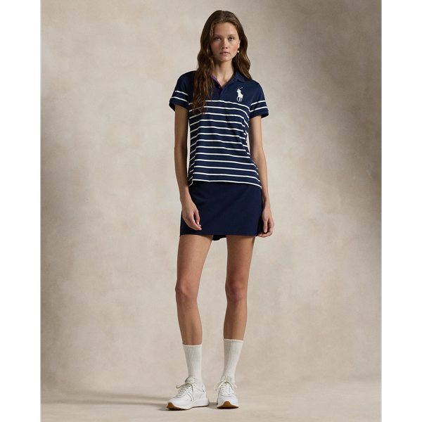売れ筋商品|||ラルフローレン Tシャツ レディース トップス WIMBLEDON TAILORED FIT BALLPERSON POLO - Polo shirt - refined navy/white Wimbledon Tailored Fit Ballperson Polo