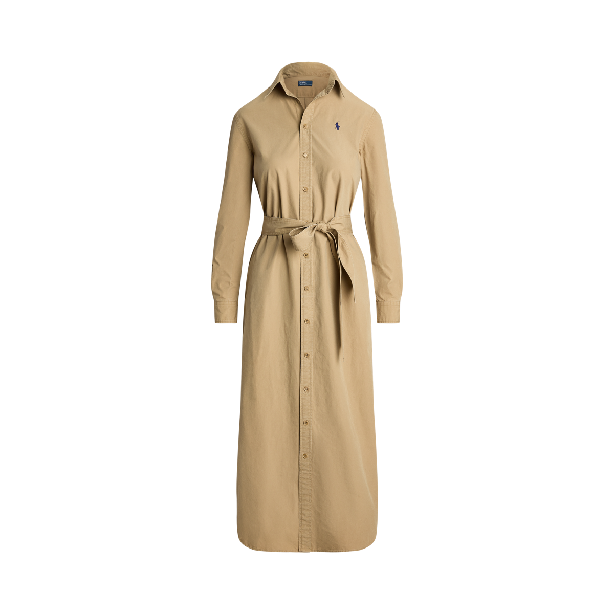 ★関税送料無料 RALPH Belted Cotton Midi Shirtdress Belted Cotton Midi Shirtdress