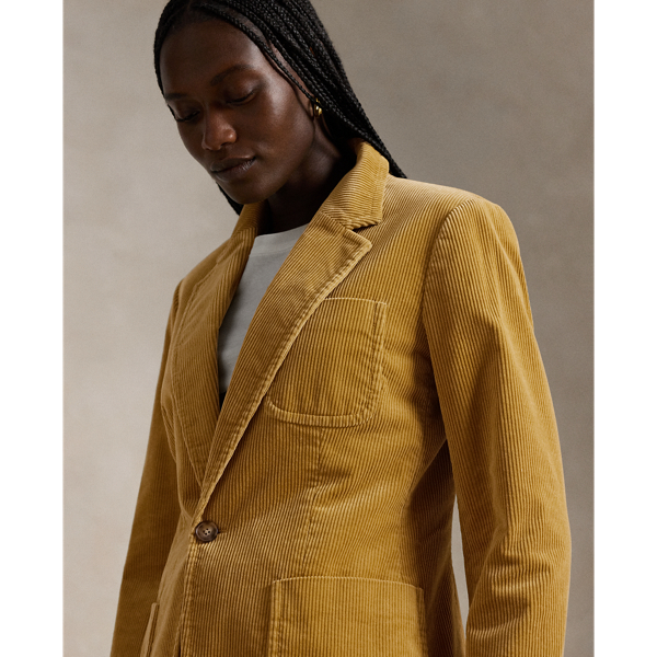 Mustard corduroy blazer hotsell