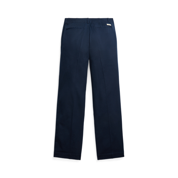 Aviator Navy Stretch Cotton Twill Wide-Leg Trouser Polo Ralph Lauren 2