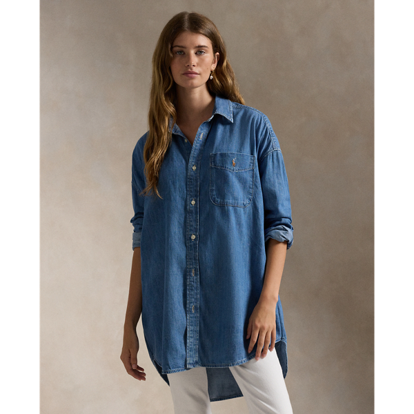 Blue jean ralph lauren shirt best sale