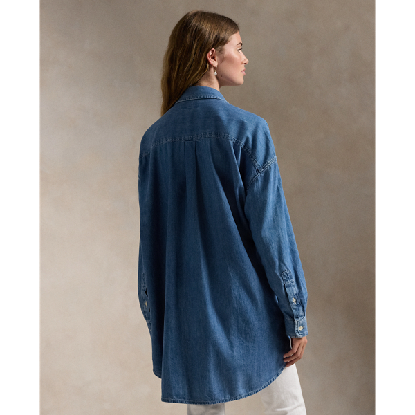 Big-Pocket Denim Shirt