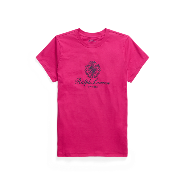 Camiseta de punto de algod&oacute;n con escudo