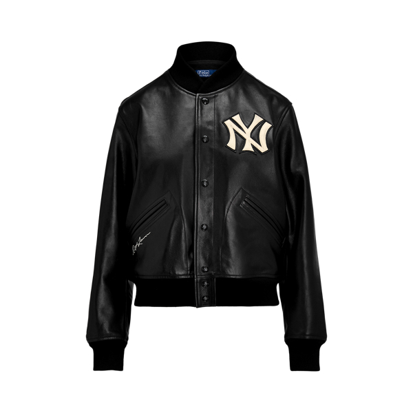 Polo Ralph Lauren Yankees Leather Jacket for Women Ralph Lauren UK