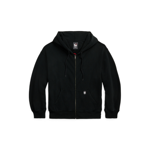 Black fleece orders zip up hoodie