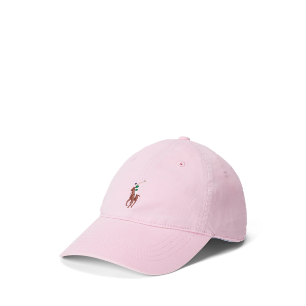 Katoenen keperstof baseballpet met Pony Polo Ralph Lauren in 1