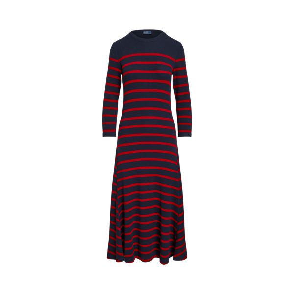 Striped Waffle-Knit Dress Polo Ralph Lauren 1