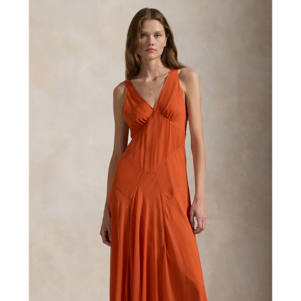 Ralph lauren orange dress on sale