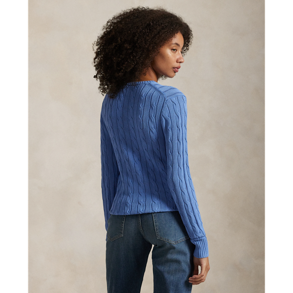Cable-Knit Crewneck Sweater