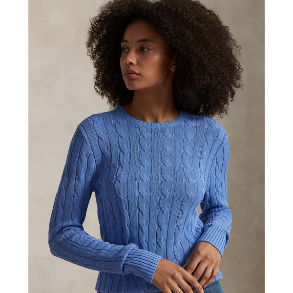 Cable-Knit Crewneck Sweater