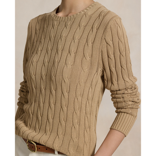 [폴로] Cable-Knit Crewneck Sweater