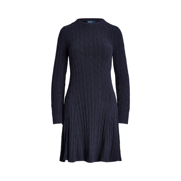 Cable-Knit Crewneck Dress Polo Ralph Lauren 1