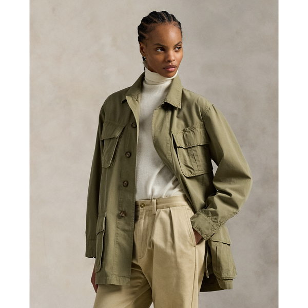 Cotton Canvas Utility Jacket 