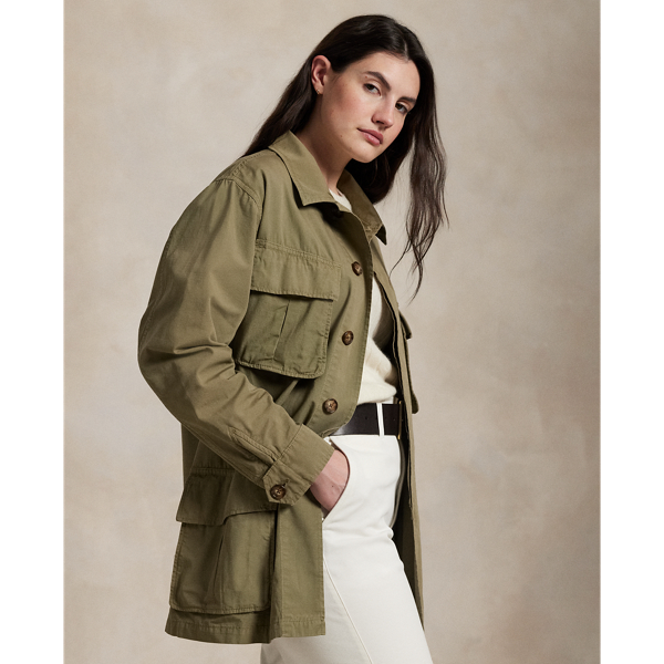Cotton Canvas Utility Jacket