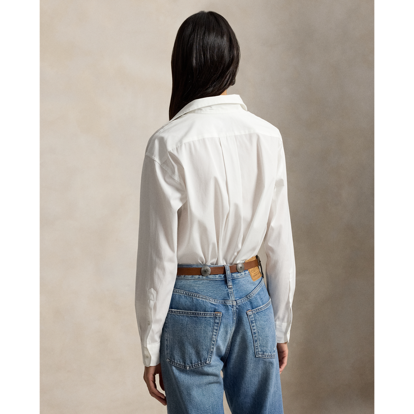 Женская рубашка Ralph Lauren Relaxed Fit Cotton, цвет: Белый — фото 2