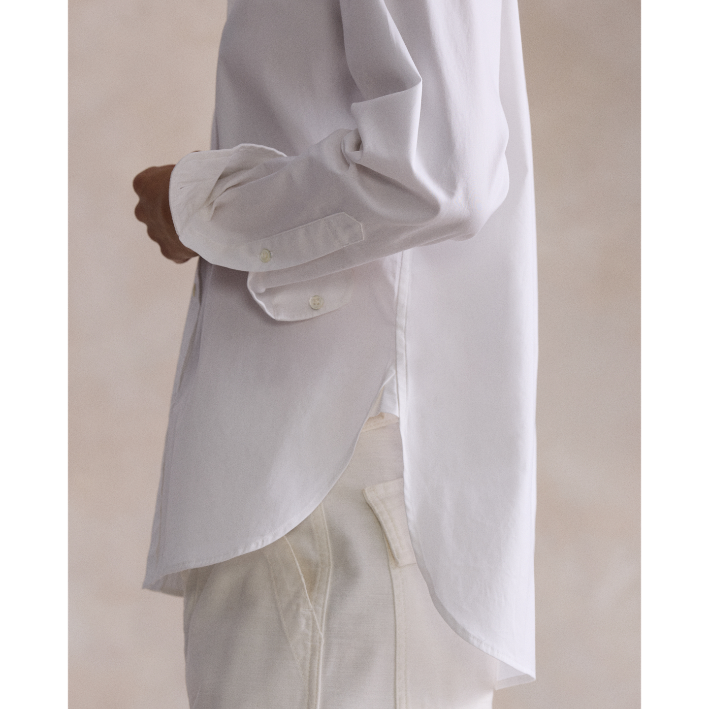 Женская рубашка Ralph Lauren Relaxed Fit Cotton, цвет: Белый — фото 4