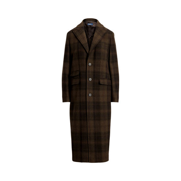 Plaid Wool Coat