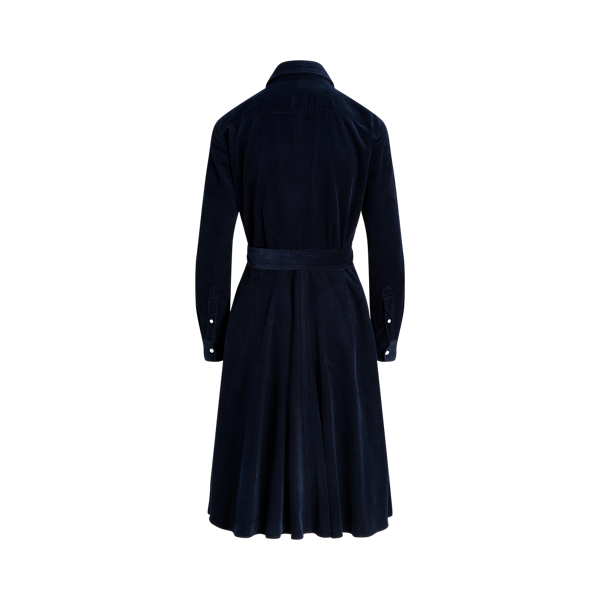 Belted Corduroy Shirtdress